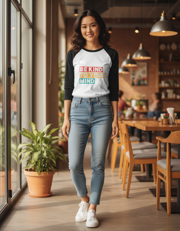 Be Kind Raglan T-Shirt