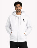 White Jacket Zip Hoodie